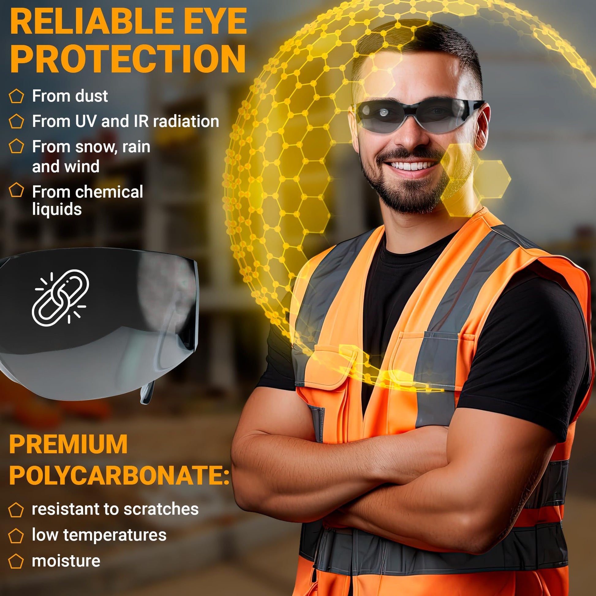 12-Pack Gradient Gray Safety Glasses – Anti-Fog, Wrap-Around Protection